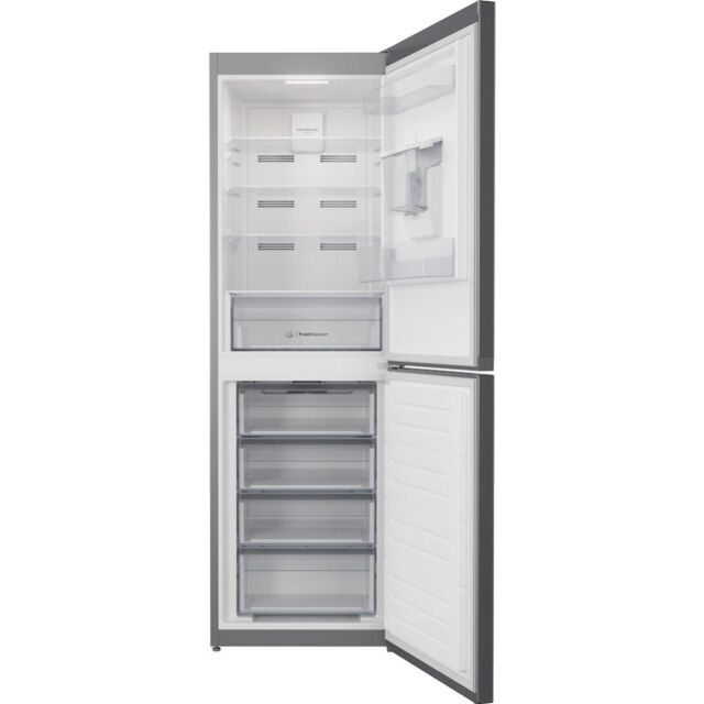 Indesit INFC850TI1SAQUA1 Freestanding Fridge Freezer - Silver
