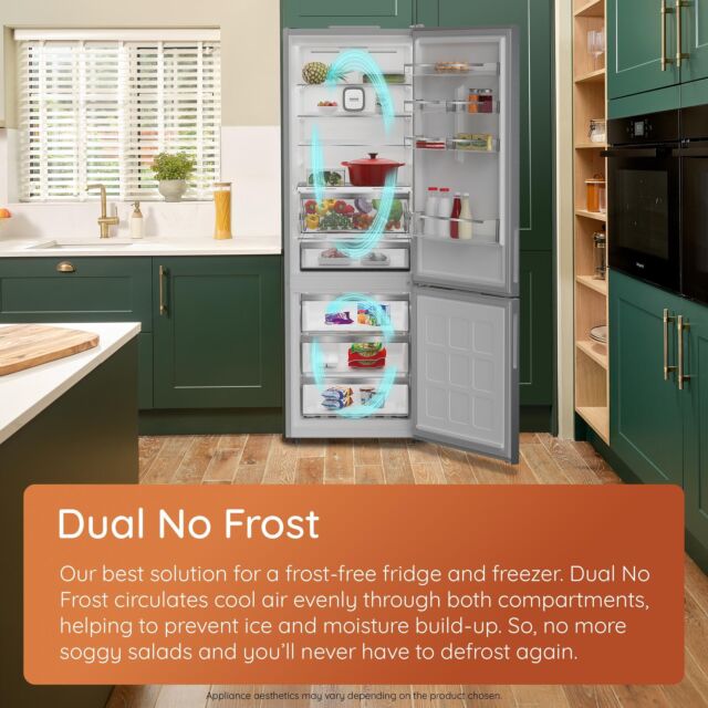 Hotpoint HPKF5351XP4UK Dual No Frost American Fridge Freezer with VitalCare