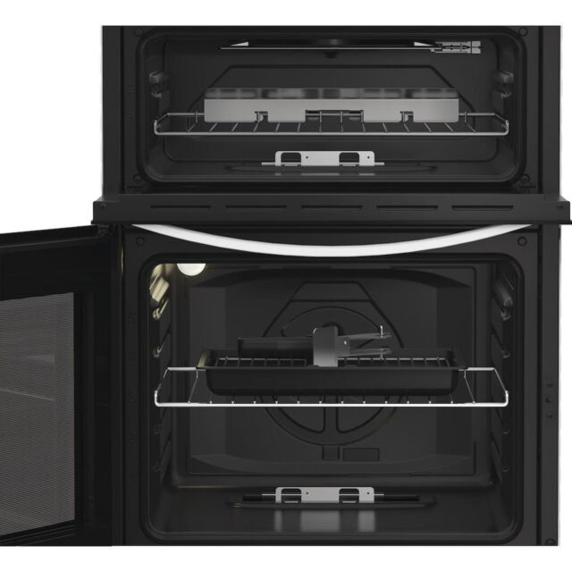 Indesit IDG6GW Freestanding 60cm Gas Double Cooker - White