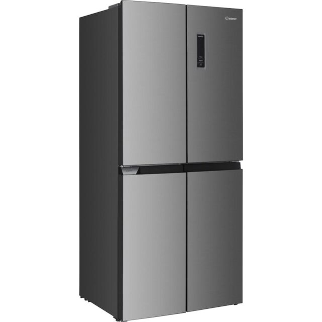 Indesit Push&Go INGF 6421 XP4UK Total No Frost 4 Door American Fridge Freezer - Inox