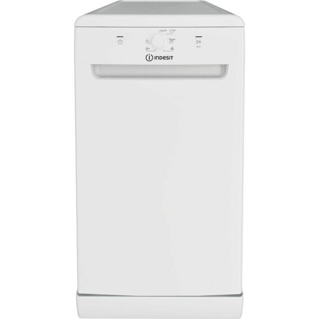 Indesit IN2FE10CS90WUK Freestanding 45cm Slimline Dishwasher with 10 Place Settings - White