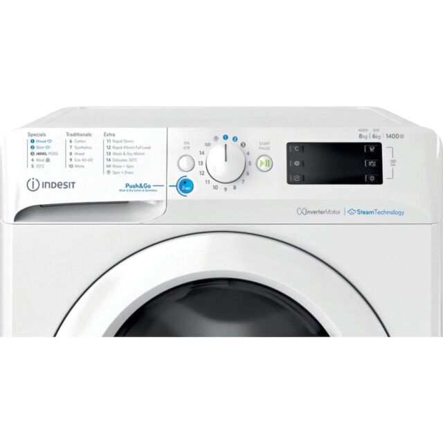 Indesit BDE 86436 WV UK Freestanding 8+6kg Washer Dryer - White
