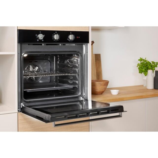 Indesit IFW 6330 BL UK Electric Single Built-In Oven - Black