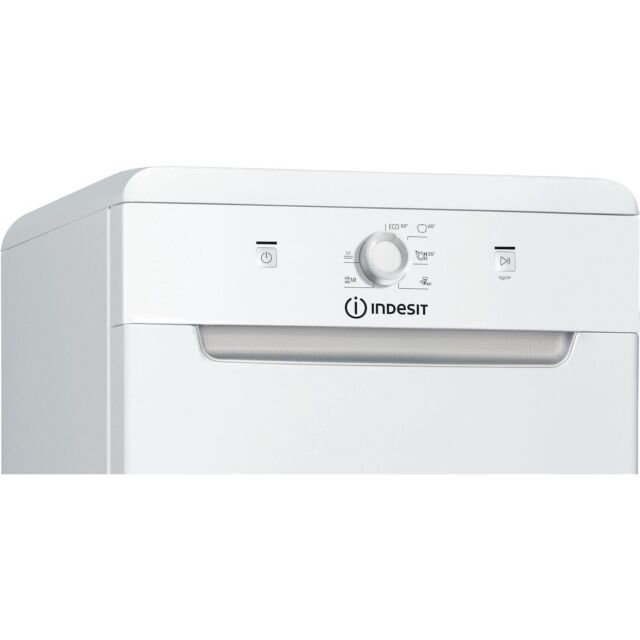 Indesit DF9E 1B10 UK Slimline Freestanding Dishwasher - White