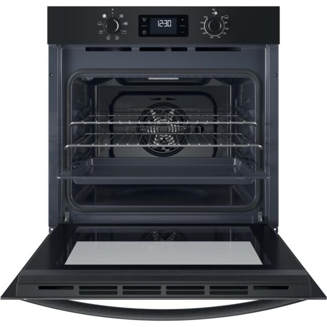 Indesit Turn&Go IO 253 B UK Built-In Electric Single Oven - Black