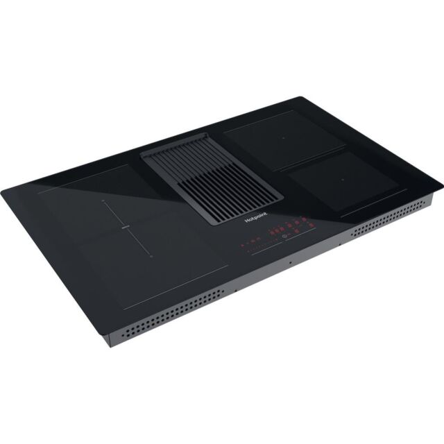 Hotpoint PVH92BK 90cm Vented Induction Hob with Downdraft