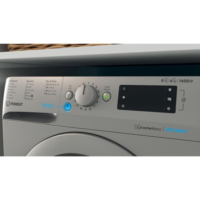Indesit BDE86436XSUKN Washer Dryer - Silver