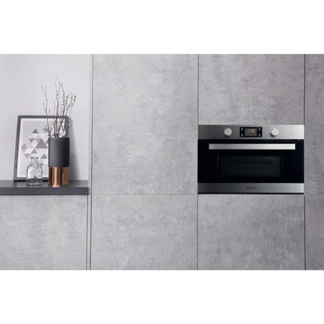 Hotpoint MD 344 IX H Built-In Microwave - Stainless Steel