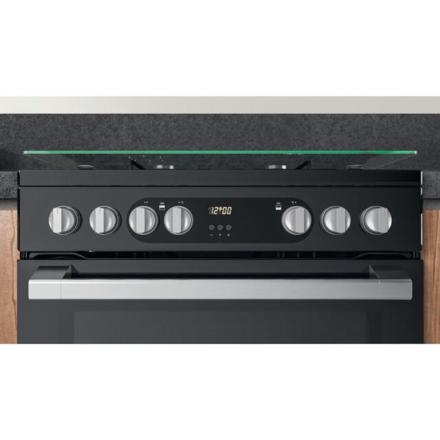 Hotpoint HDM67G9C2CSB/UK Dual Fuel Double Cooker - Black