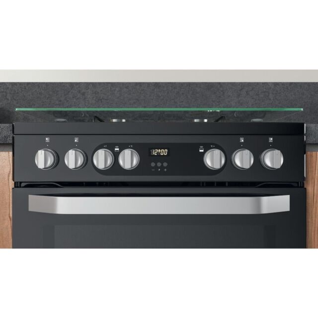Hotpoint HDM67G9C2CB/UK Double Cooker - Black