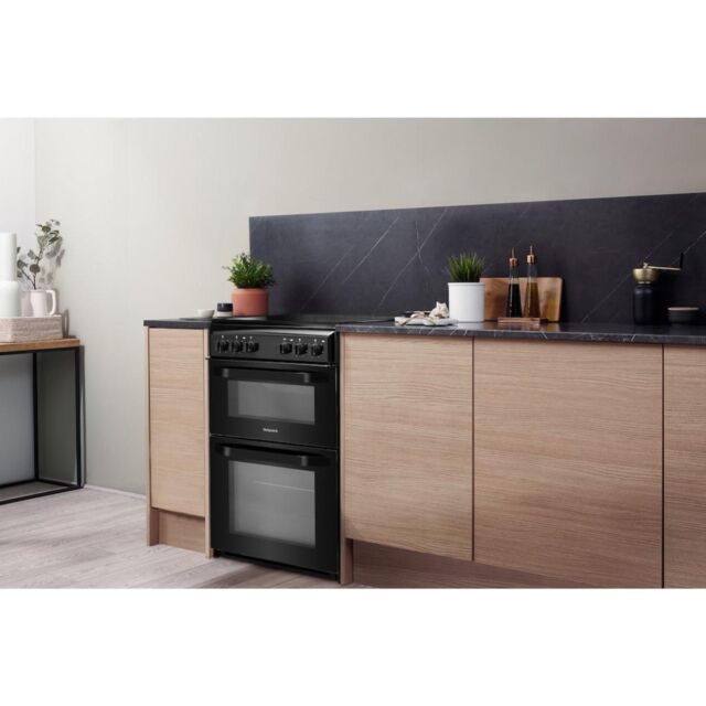 Hotpoint HD5V92KCB/UK Cooker - Black