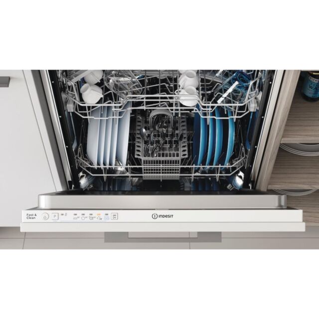Indesit DIE 2B19 UK Ecotime Integrated Dishwasher - White