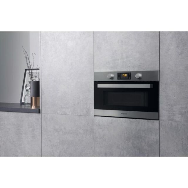 Hotpoint MD 344 IX H Built-In Microwave - Stainless Steel