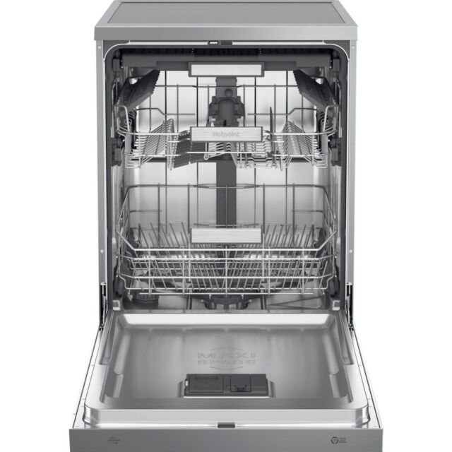 Hotpoint H7FHS41X 60cm Freestanding 15 Place Dishwasher - Inox