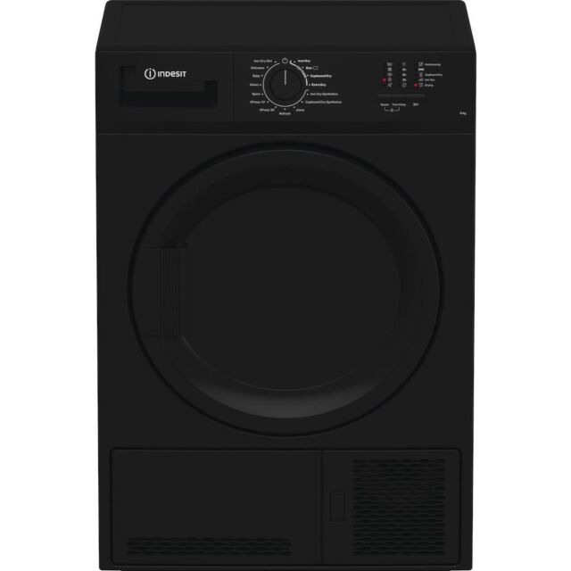 Indesit CYDC82BBGLUK 8kg Condenser Tumble Dryer - Black