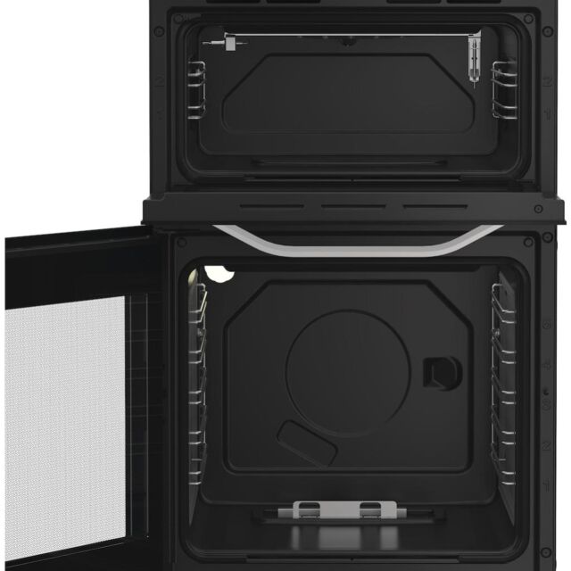 Hotpoint HTG5GCW Freestanding 50cm Gas Double Cooker - White