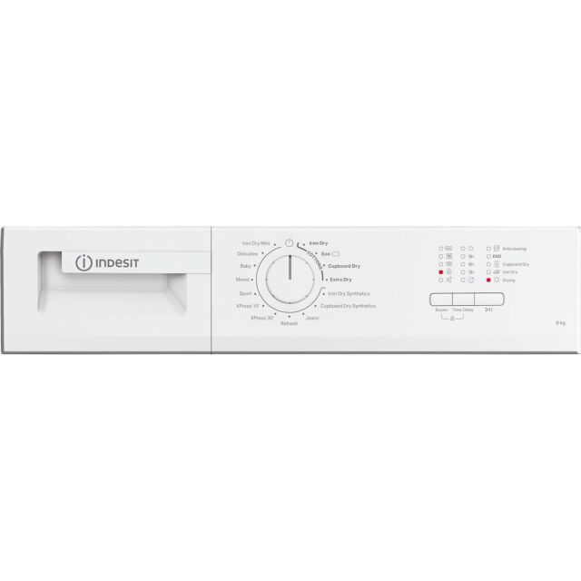 Indesit CYDC82WWGLUK 8kg Condenser Tumble Dryer - White
