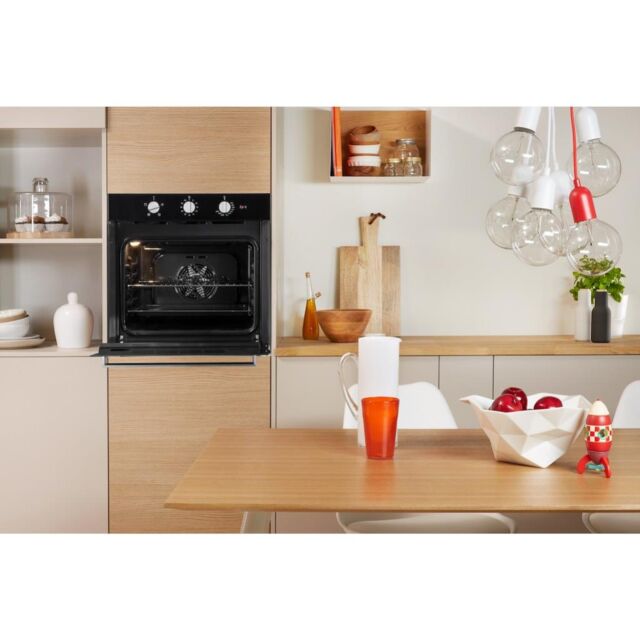 Indesit IFW 6330 BL UK Electric Single Built-In Oven - Black