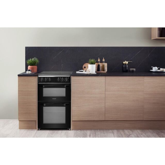 Hotpoint HD5V92KCB/UK Cooker - Black