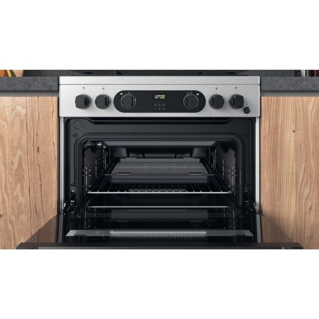 Hotpoint CD67G0CCX/UK Freestanding Gas Double Cooker