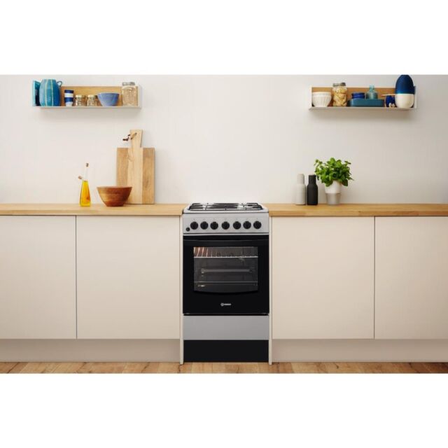 Indesit IS5G4PHSS/UK Dual Fuel Cooker - Stainless Steel