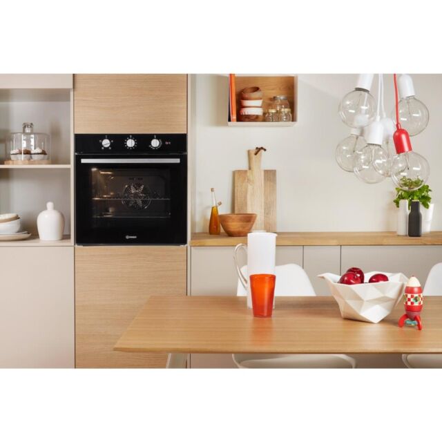 Indesit IFW 6330 BL UK Electric Single Built-In Oven - Black