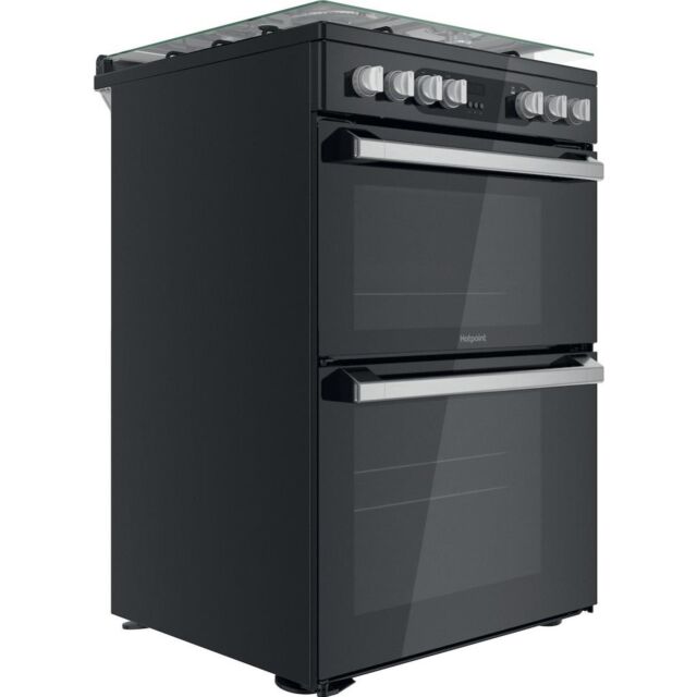 Hotpoint HDM67G9C2CSB/UK Dual Fuel Double Cooker - Black