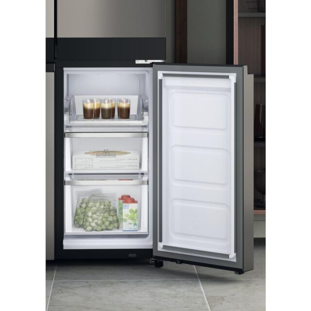 Hotpoint HQ9 U1BL UK Active 4 Door Fridge Freezer - Black Stainless