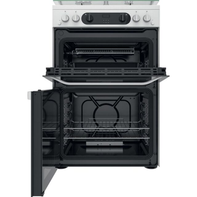 Hotpoint HDM67G0CCW/UK Double Cooker - White