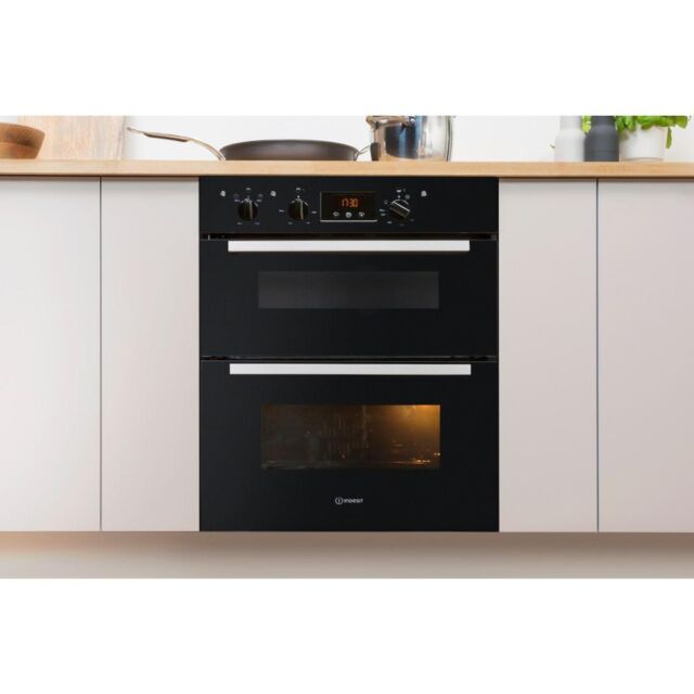 Indesit Aria IDU 6340 BL Electric Built-Under Oven - Black