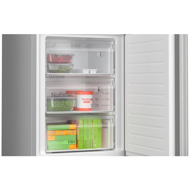 Bosch KGN362LDFG, Free-standing fridge-freezer with freezer at bottom
