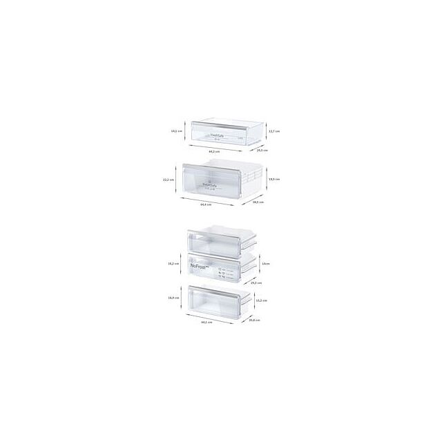 Neff KI7862FE0G, Built-in fridge-freezer with freezer at bottom