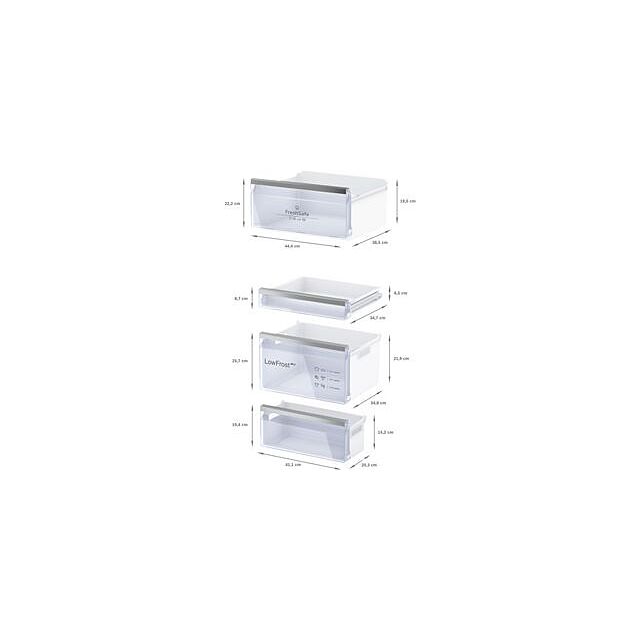 Neff KI5862SE0G, Built-in fridge-freezer with freezer at bottom