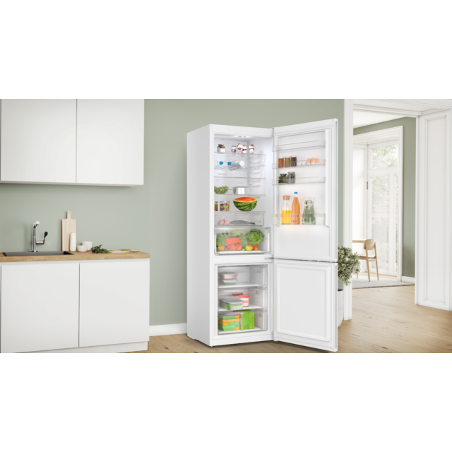 Bosch KGN497WDFG, Free-standing fridge-freezer with freezer at bottom