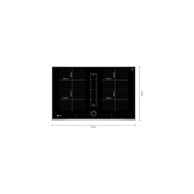 Neff T58TL6EN2, Induction hob with integrated ventilation system