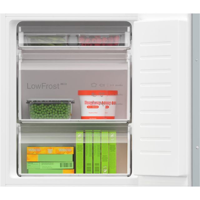 Bosch KIV86VSE0G, Built-in fridge-freezer with freezer at bottom