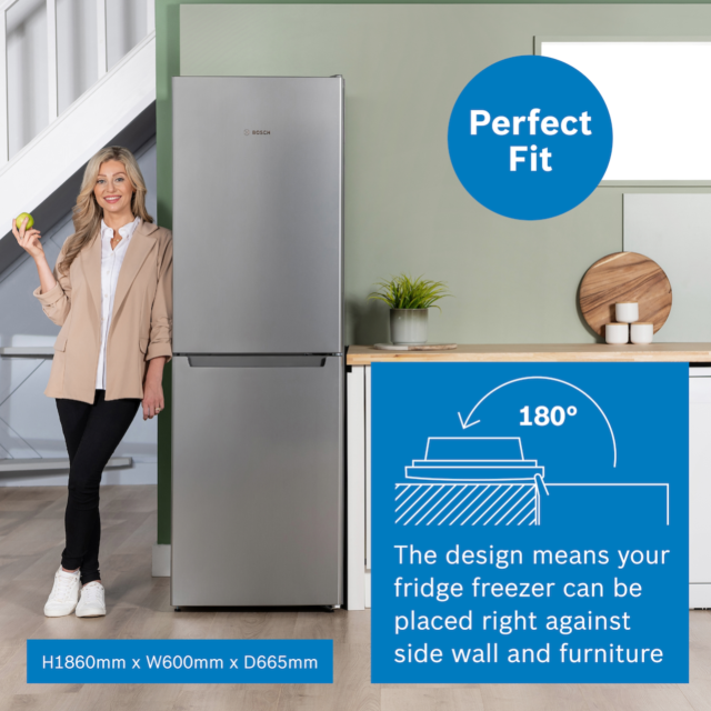 Bosch KGN34NLEAG, Free-standing fridge-freezer with freezer at bottom