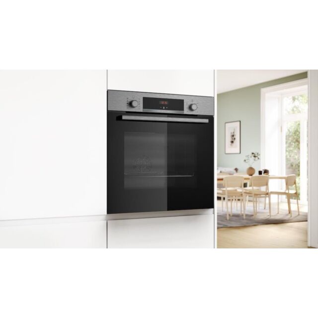 Bosch HQA534BS3B, Built-in oven with added steam function