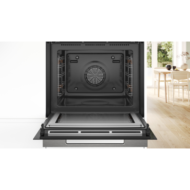 Bosch HMG7764B1B, Built-in oven with microwave function
