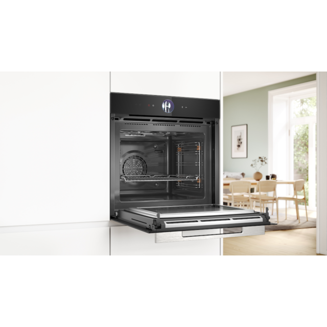 Bosch HMG7764B1B, Built-in oven with microwave function