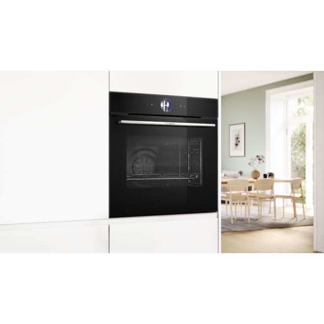 Bosch HRG7764B1B, Built-in oven with added steam function