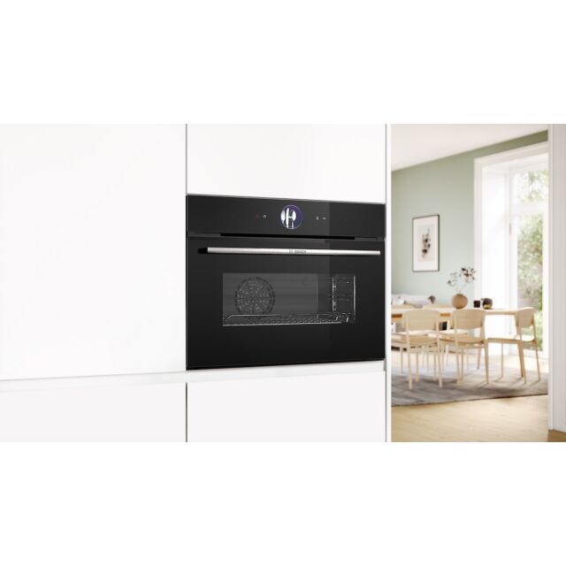 Bosch CSG7361B1, Built-in compact oven with steam function