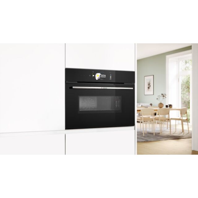 Bosch CMG778NB1, Built-in compact oven with microwave function