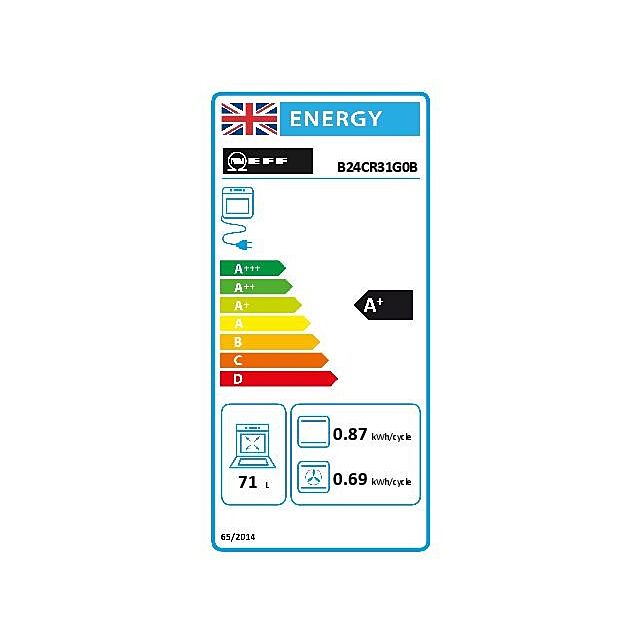 Neff B24CR31G0B, Built-in oven