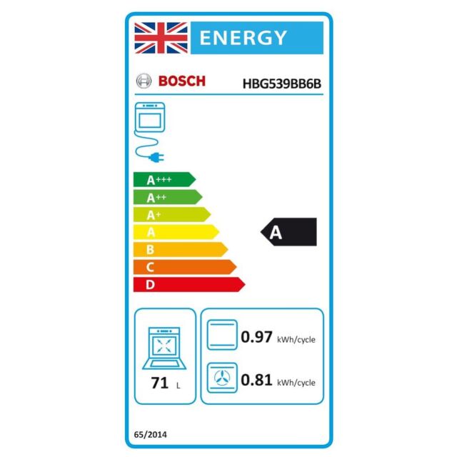 Bosch HBG539BB6B, Built-in oven