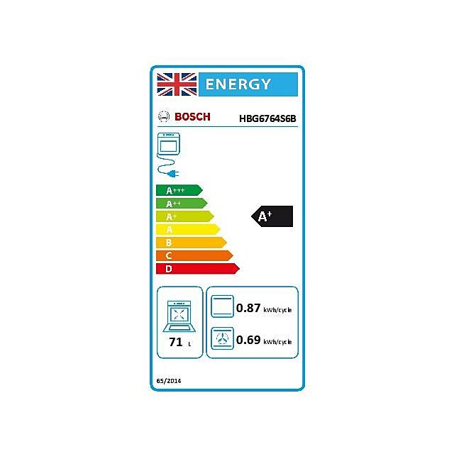 Bosch HBG6764S6B, Built-in oven