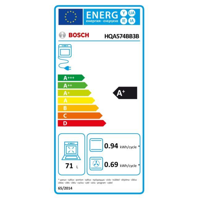 Bosch HQA574BB3B, Built-in oven with added steam function