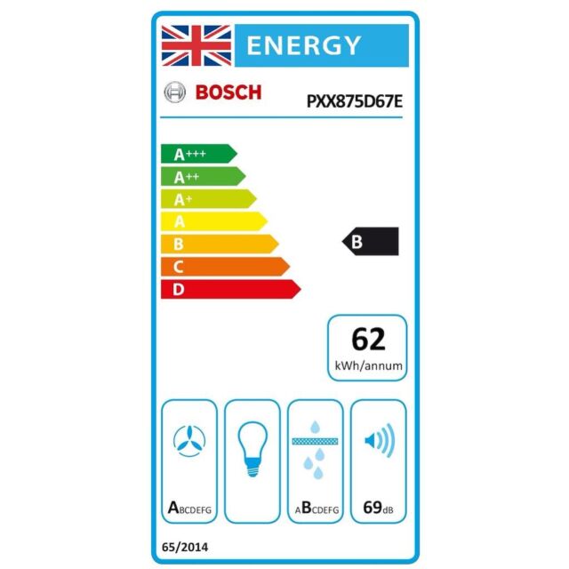 Bosch PXX875D67E, Induction hob with integrated ventilation system