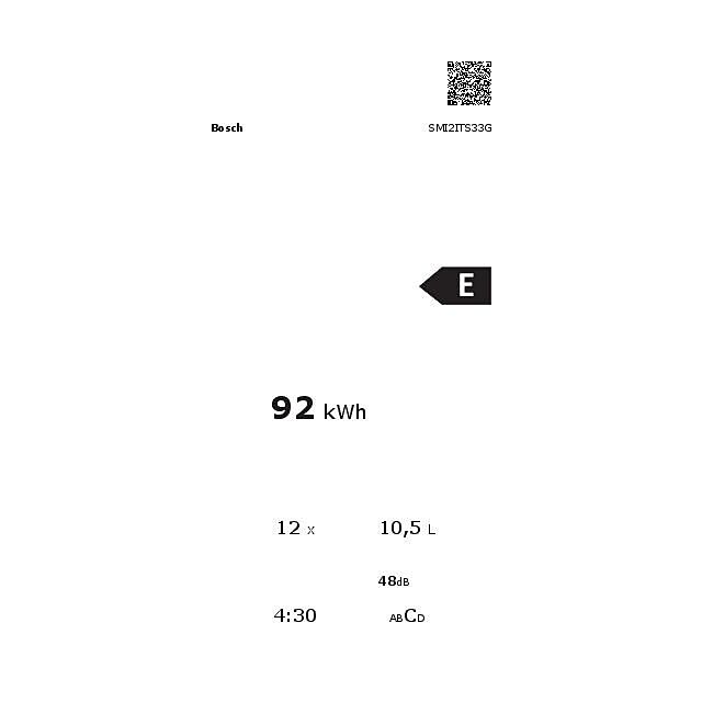 Bosch SMI2ITS33G, Semi-integrated dishwasher