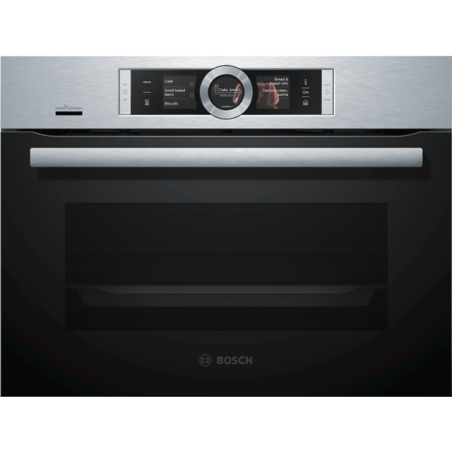 Bosch CSG656BS7B, Built-in compact oven with steam function